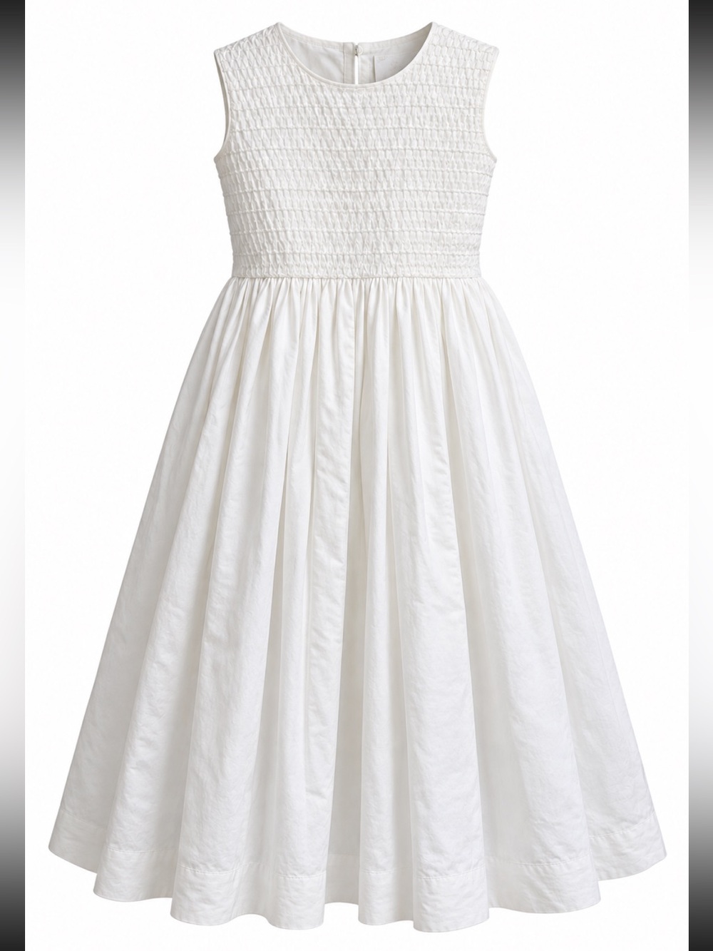 Vintage Strasburg Girls Size 7 100% Cotton White Smocked Heirloom Dress